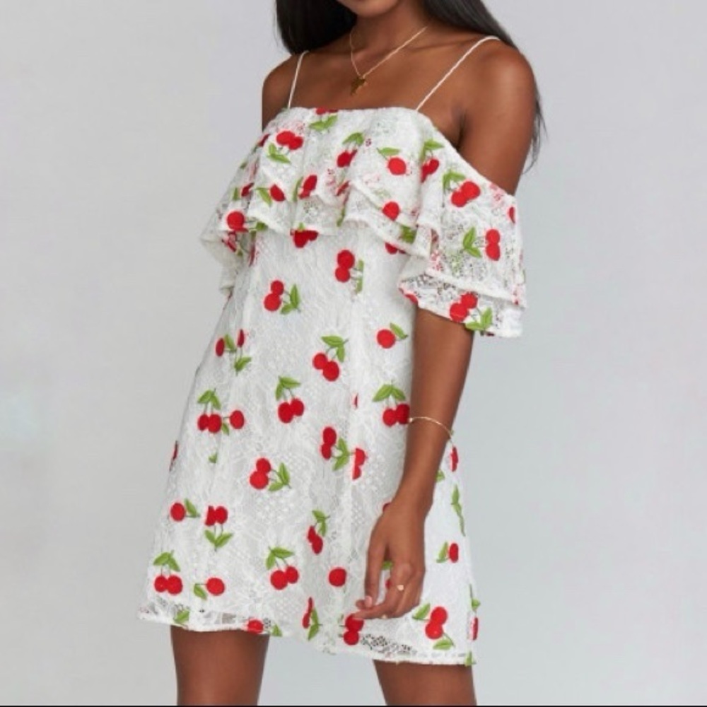 Show Me Your MuMu Rita Ruffle Mini Dress NWT - Picture 2 of 3